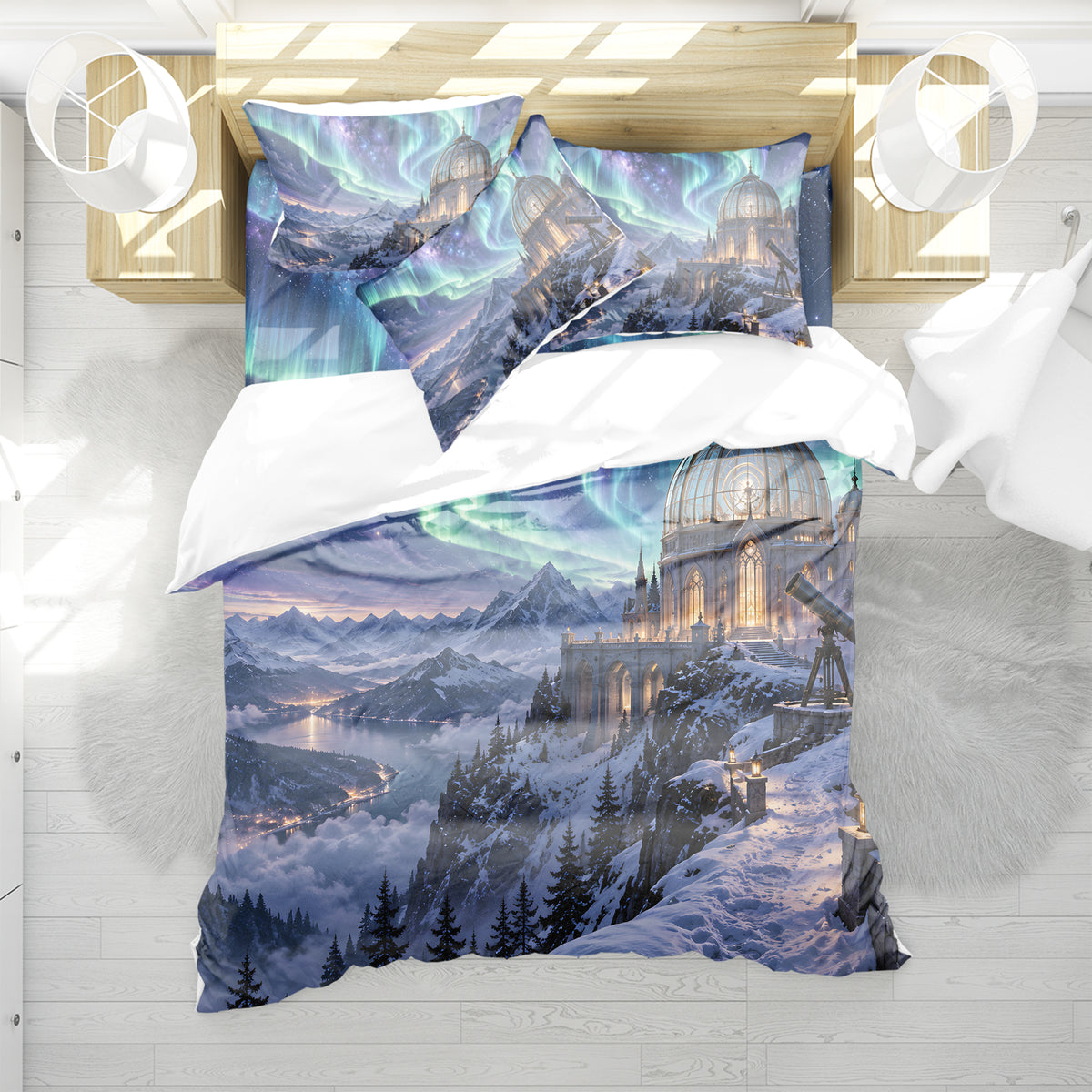 Celestial Observatory Duvet Cover Set - Print 35