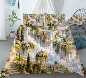 Floating Sky Kingdom Duvet Cover Set - Print 9