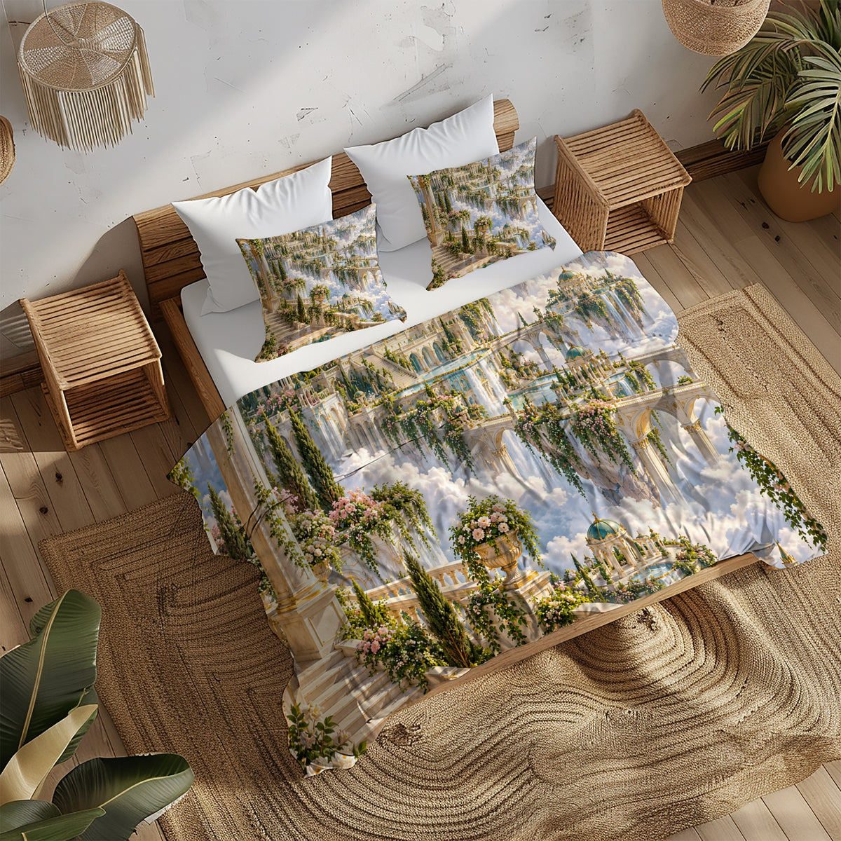 Floating Sky Kingdom Duvet Cover Set - Print 8