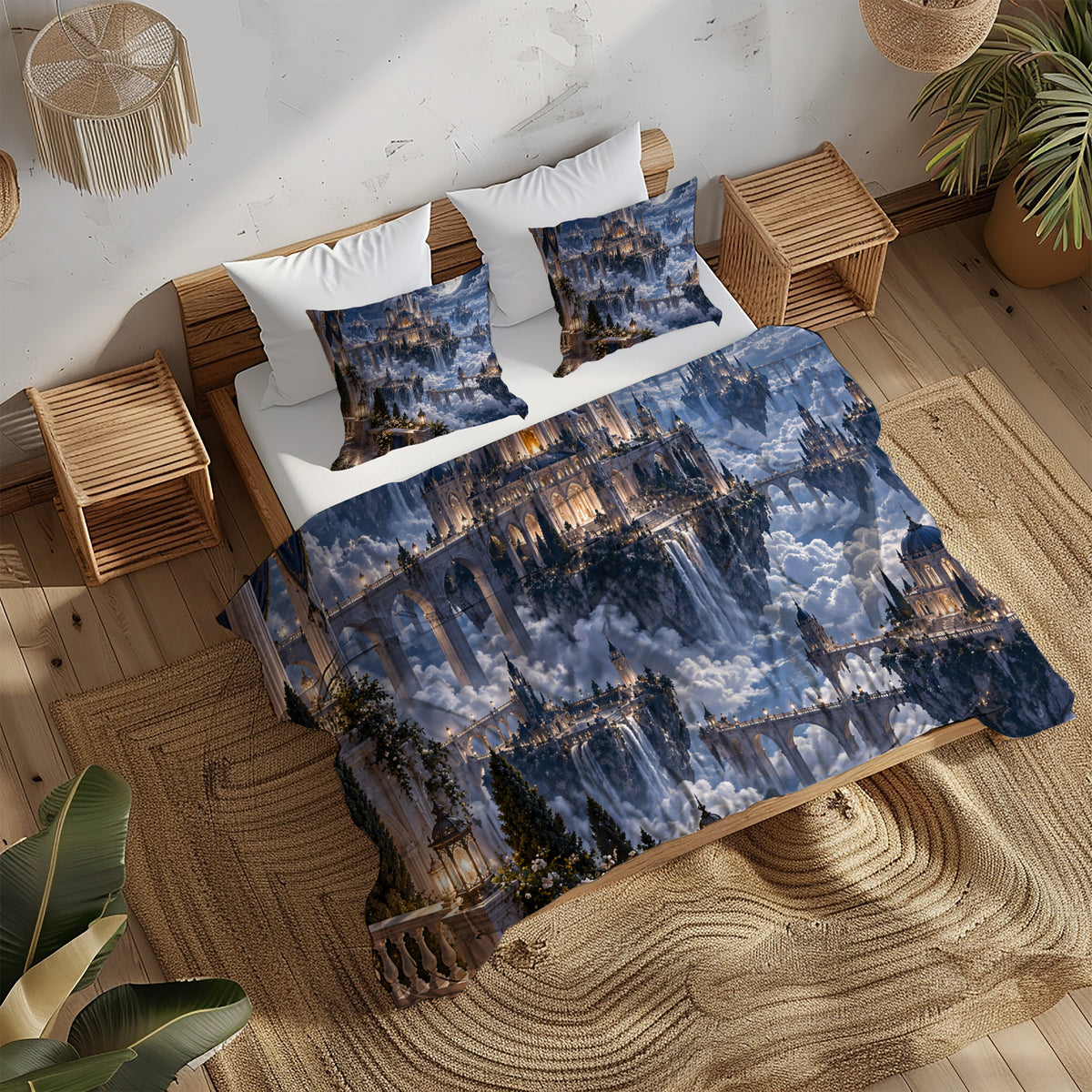 Floating Sky Kingdom Duvet Cover Set - Print 20