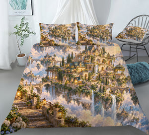 Floating Sky Kingdom Duvet Cover Set - Print 27