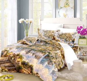 Floating Sky Kingdom Duvet Cover Set - Print 30