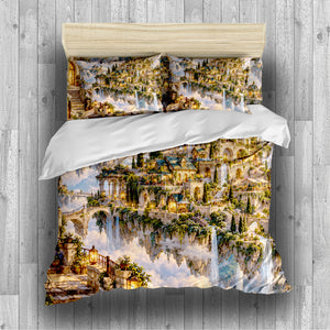 Floating Sky Kingdom Duvet Cover Set - Print 25