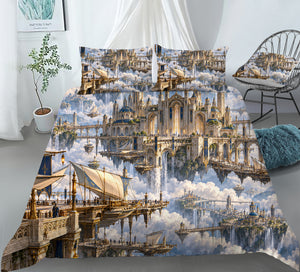 Floating Sky Kingdom Duvet Cover Set - Print 33