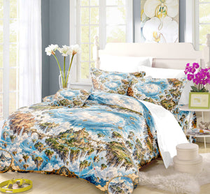 Fantasy World Map Duvet Cover Set - Print 24