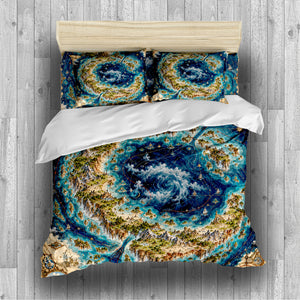 Fantasy World Map Duvet Cover Set - Print 25