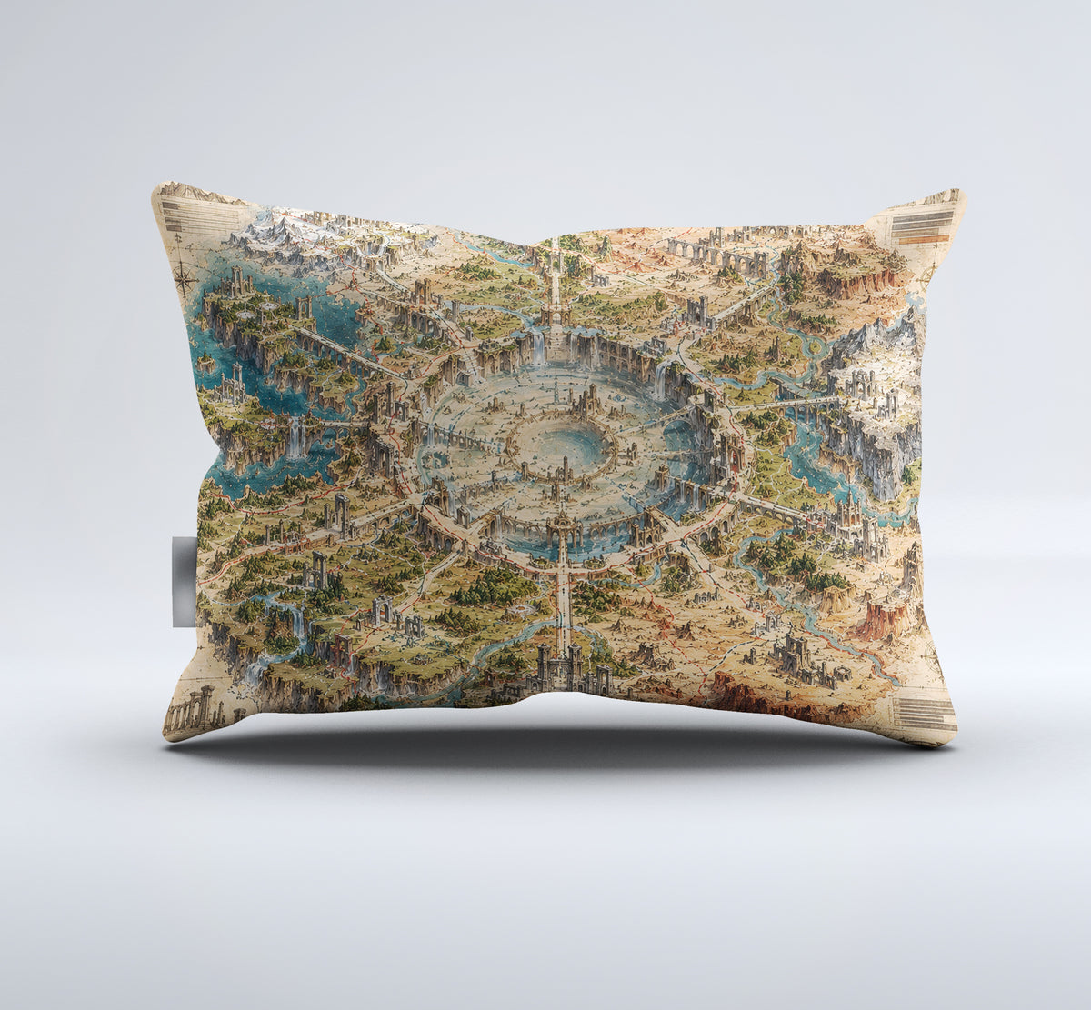 Fantasy World Map Duvet Cover Set - Print 34