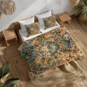 Fantasy World Map Duvet Cover Set - Print 32