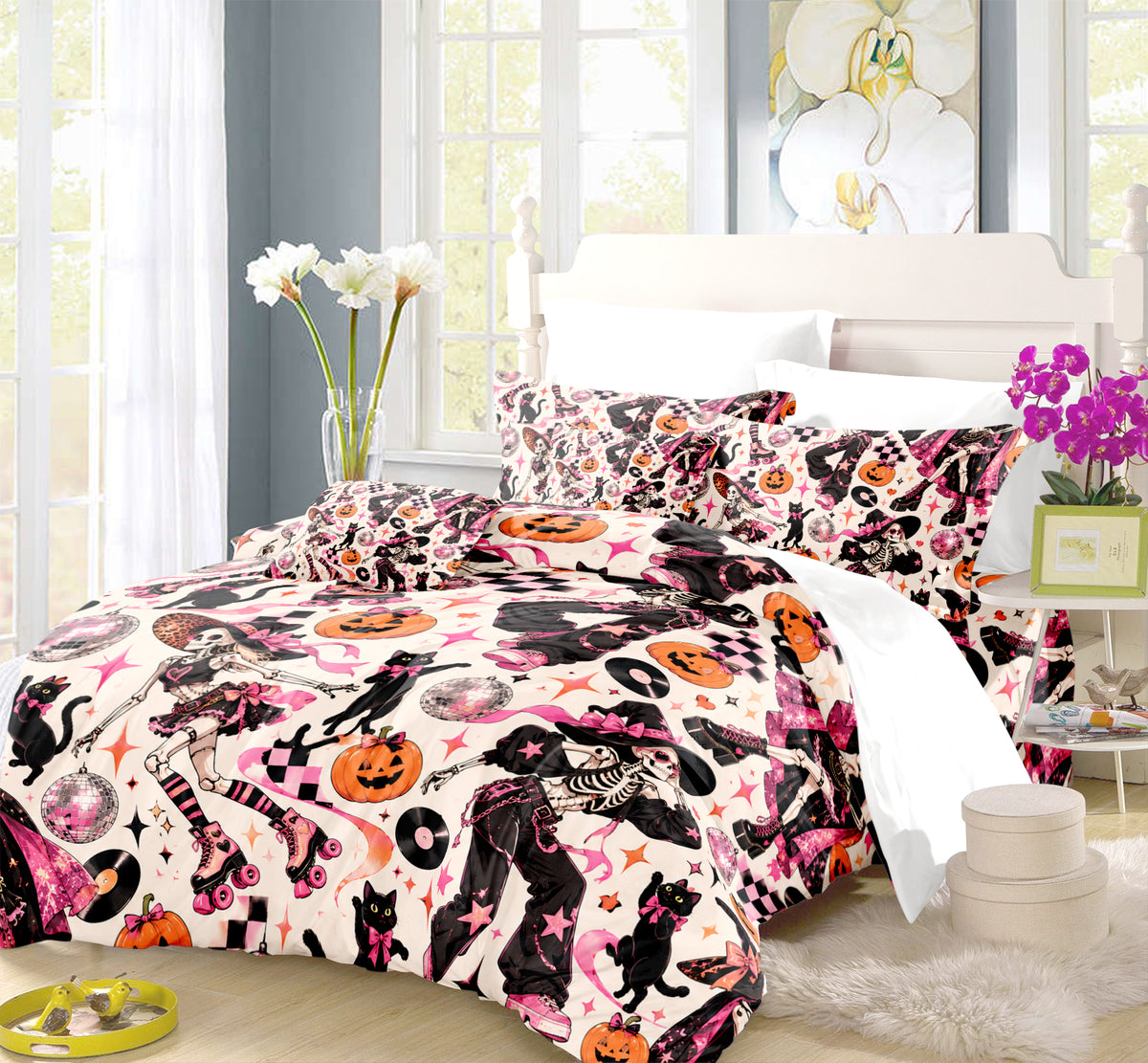 Skeleton Duvet Cover Set - Print 6