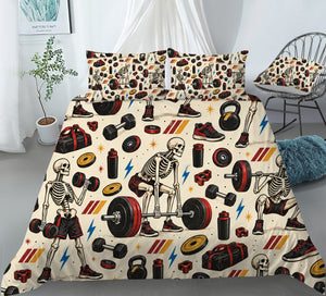 Skeleton Duvet Cover Set - Print 9