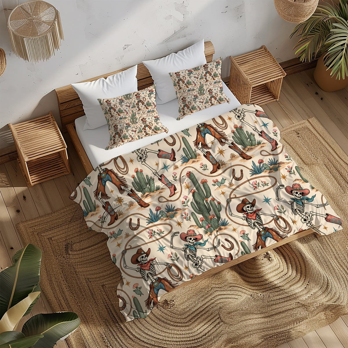 Skeleton Duvet Cover Set - Print 20