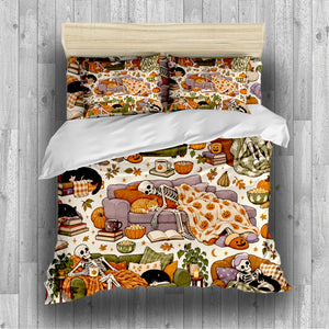 Skeleton Duvet Cover Set - Print 25