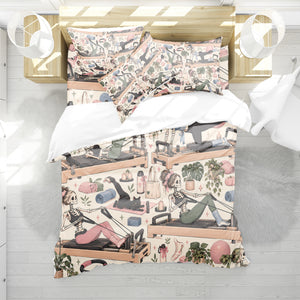 Skeleton Active Life Duvet Cover Set - Print 5
