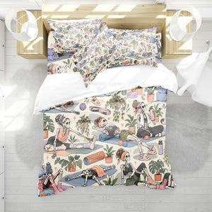 Skeleton Active Life Duvet Cover Set - Print 35