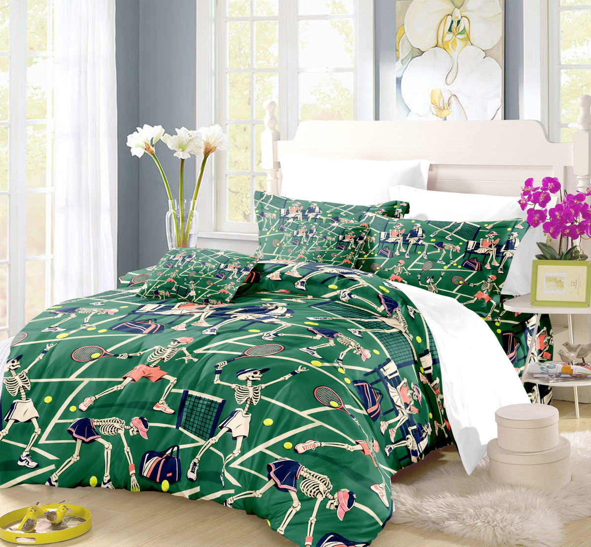 Skeleton Lifestyle Sports Duvet Cover Set - Print 12