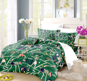 Skeleton Lifestyle Sports Duvet Cover Set - Print 12