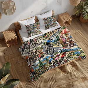 Skeleton Lifestyle Sports Duvet Cover Set - Print 14
