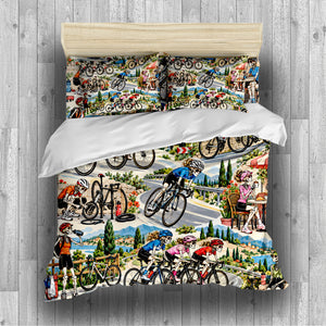 Skeleton Lifestyle Sports Duvet Cover Set - Print 13