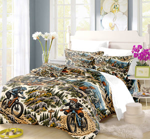Skeleton Lifestyle Sports Duvet Cover Set - Print 24