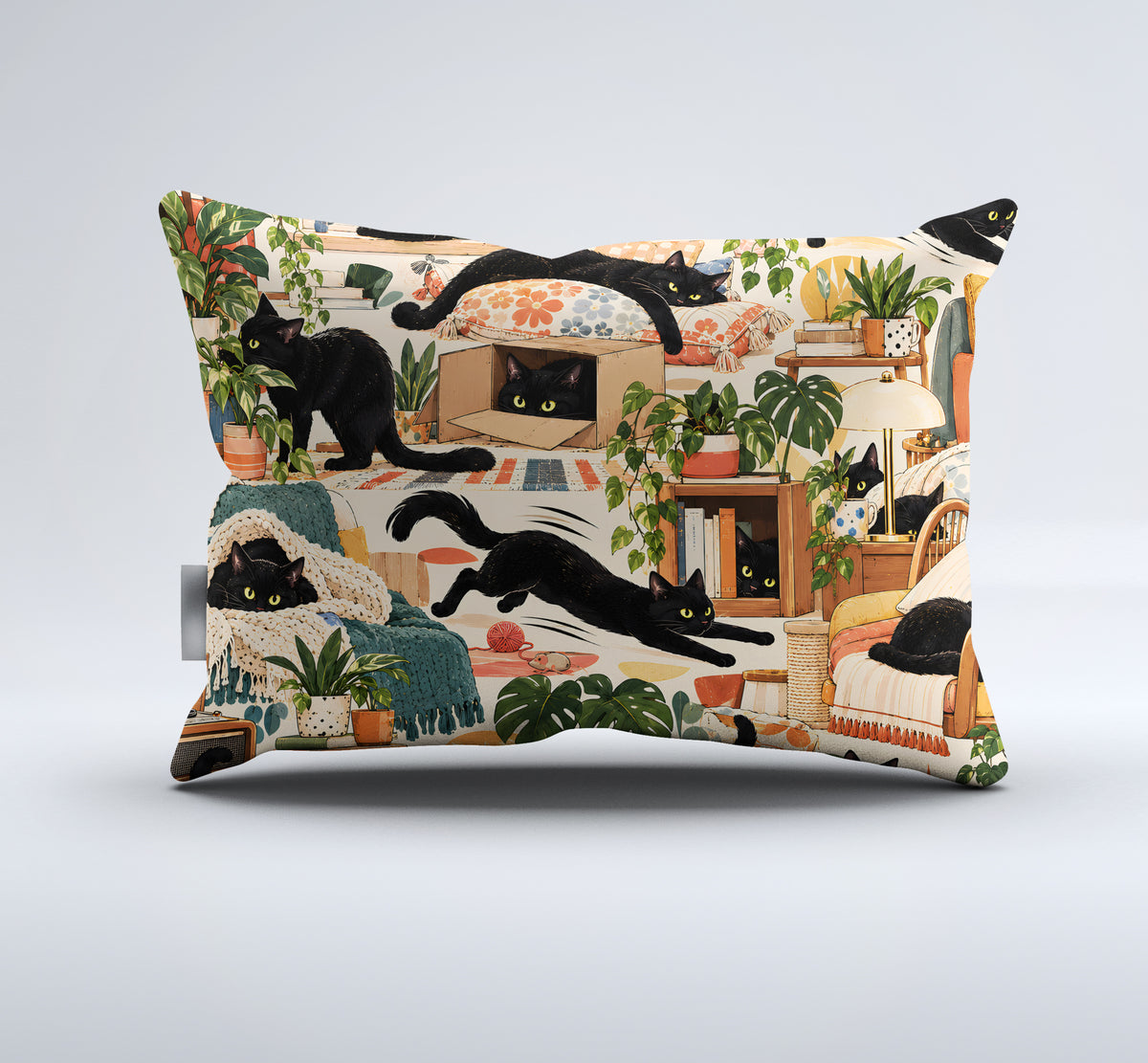 Black Cat Duvet Cover Set - Print 34