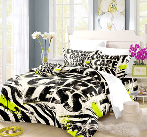 COULDN'T CARE LESS Duvet Cover Set - Print 36