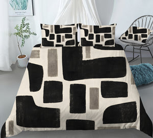Contemporary Earth & Loom Geometry Duvet Cover Set - Print 3