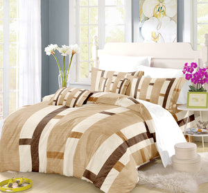 Contemporary Earth & Loom Geometry Duvet Cover Set - Print 12