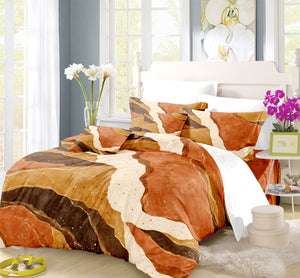 Contemporary Earth & Loom Geometry Duvet Cover Set - Print 18