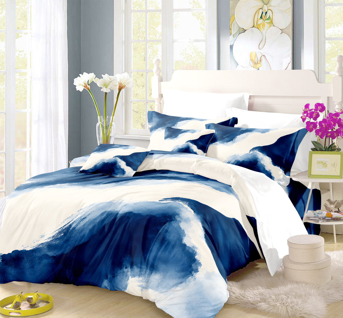 Contemporary Earth & Loom Geometry Duvet Cover Set - Print 24