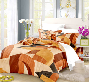 Contemporary Earth & Loom Geometry Duvet Cover Set - Print 30