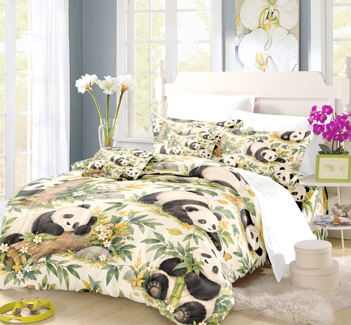 Panda Kids Story & Play Duvet Cover Set - Print 6