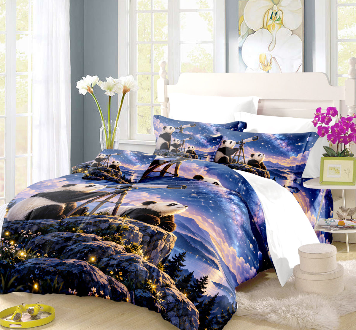 Panda Kids Story & Play Duvet Cover Set - Print 24