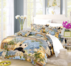 Panda Kids Story & Play Duvet Cover Set - Print 30