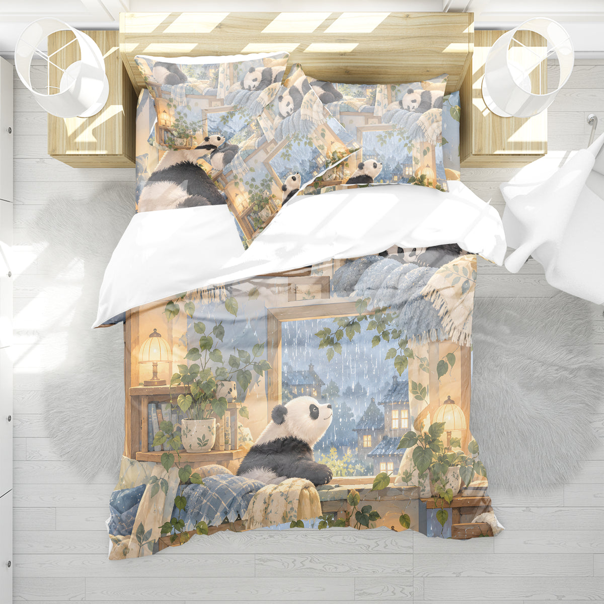 Panda Kids Story & Play Duvet Cover Set - Print 29