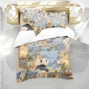 Panda Kids Story & Play Duvet Cover Set - Print 29