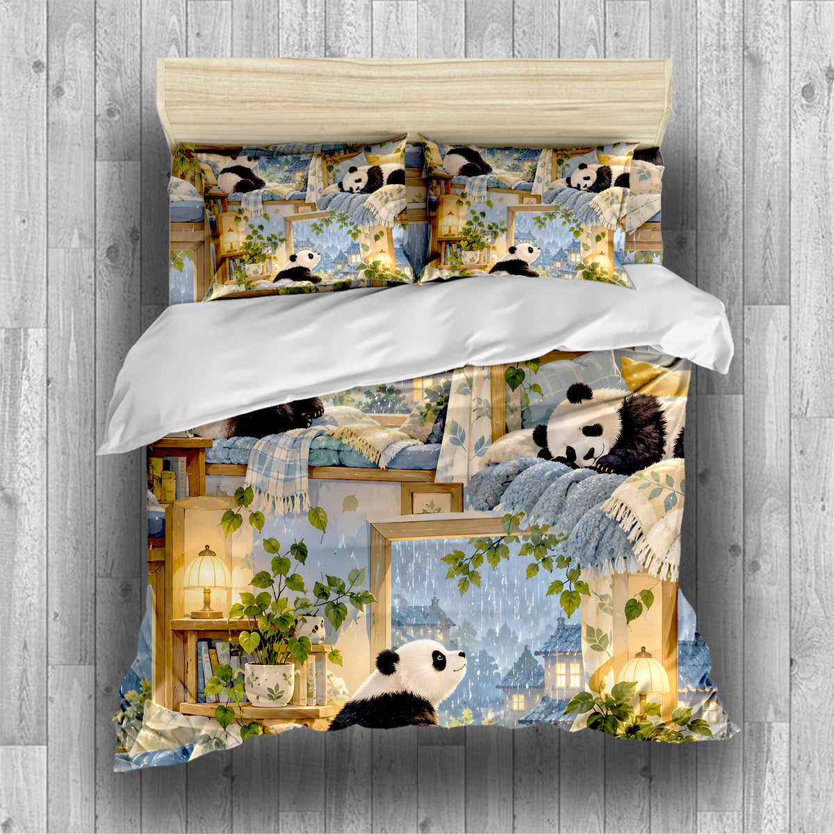 Panda Kids Story & Play Duvet Cover Set - Print 25