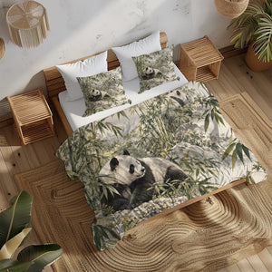 Panda Adult Nature & Quiet Home Duvet Cover Set - Print 2