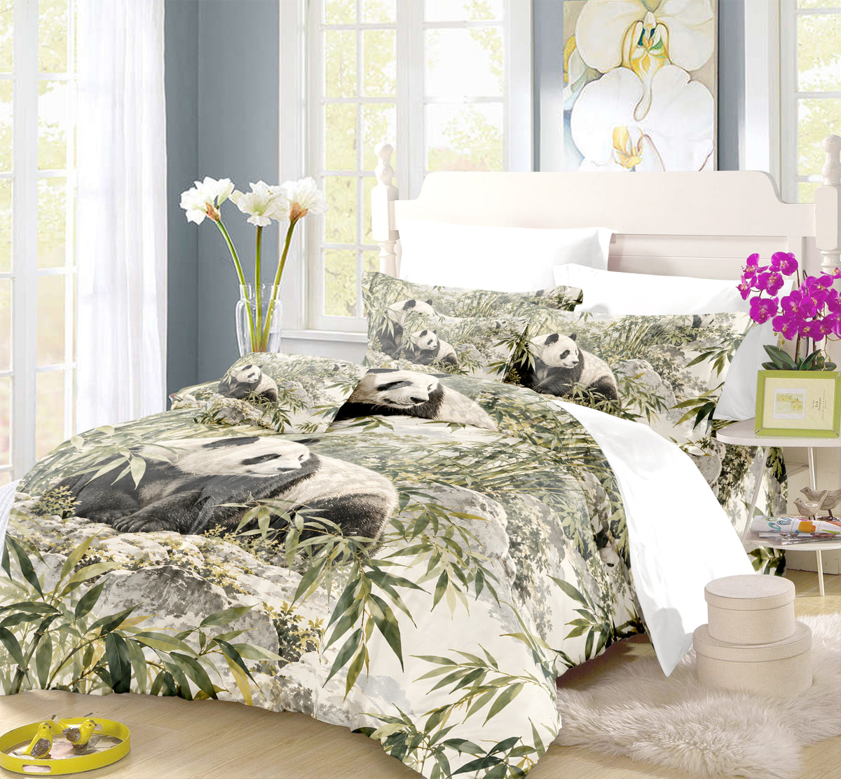 Panda Adult Nature & Quiet Home Duvet Cover Set - Print 6