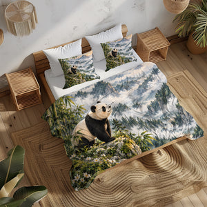 Panda Adult Nature & Quiet Home Duvet Cover Set - Print 8
