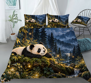 Panda Adult Nature & Quiet Home Duvet Cover Set - Print 21