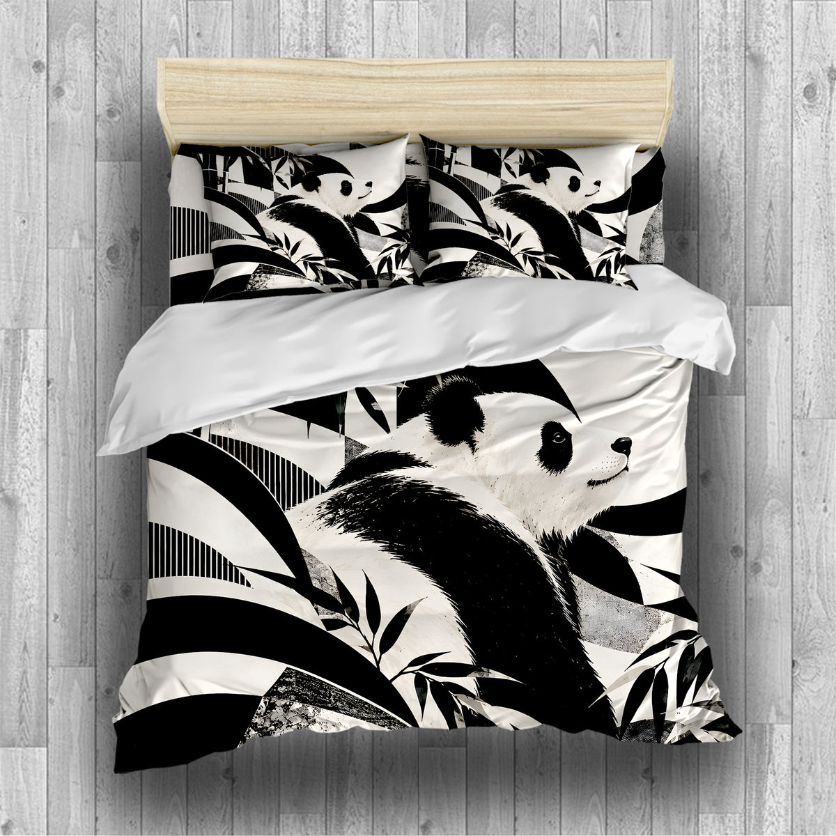 Panda Adult Nature & Quiet Home Duvet Cover Set - Print 25