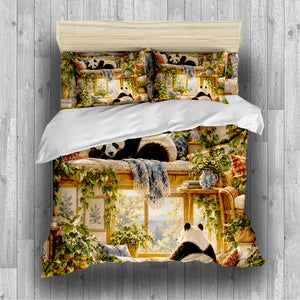 Panda Adult Nature & Quiet Home Duvet Cover Set - Print 31