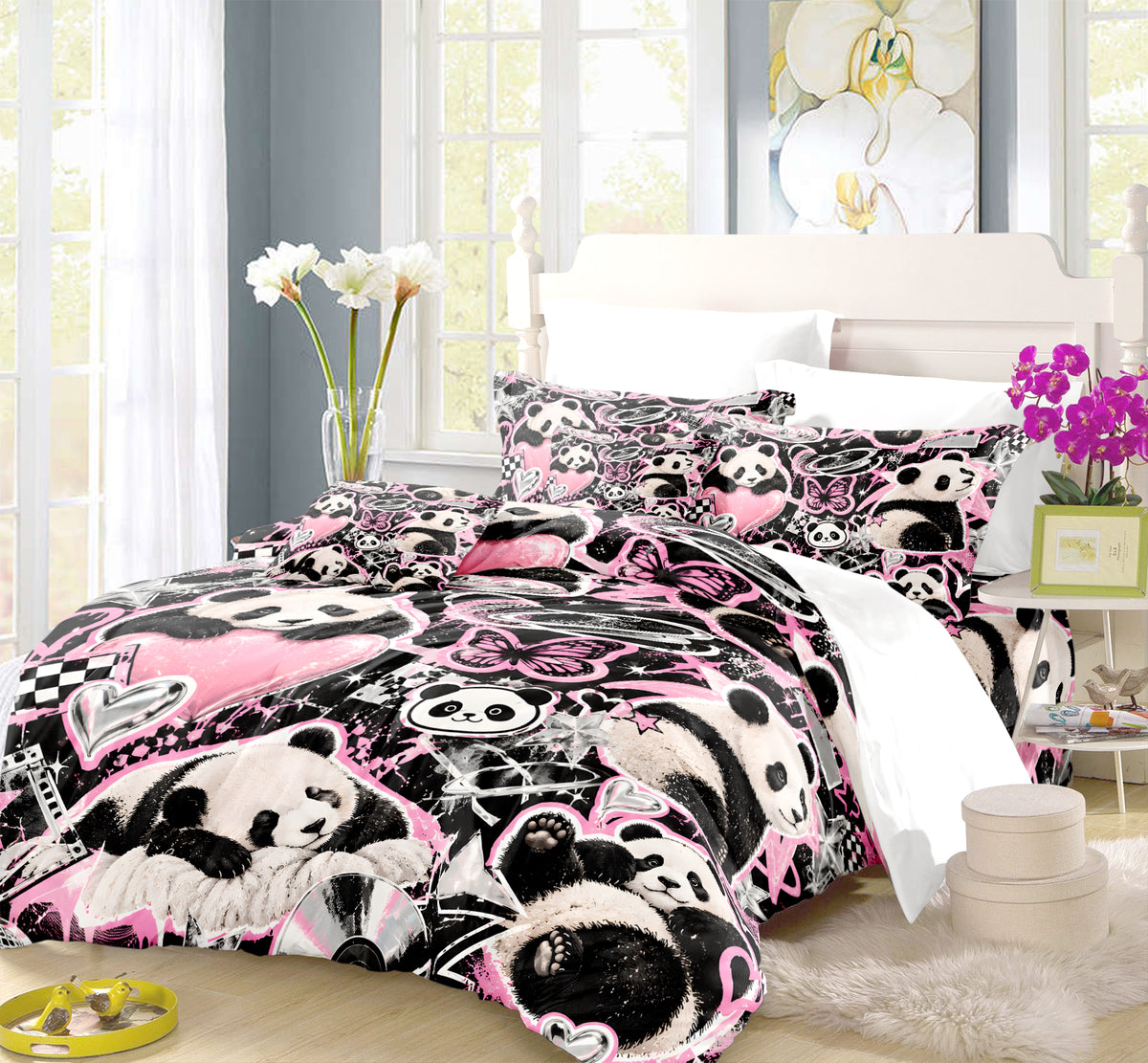 Panda × American Interest Culture Duvet Cover Set - Print 6