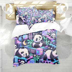 Panda × American Interest Culture Duvet Cover Set - Print 11