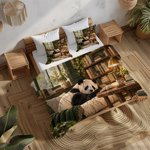 Panda × American Interest Culture Duvet Cover Set - Print 14