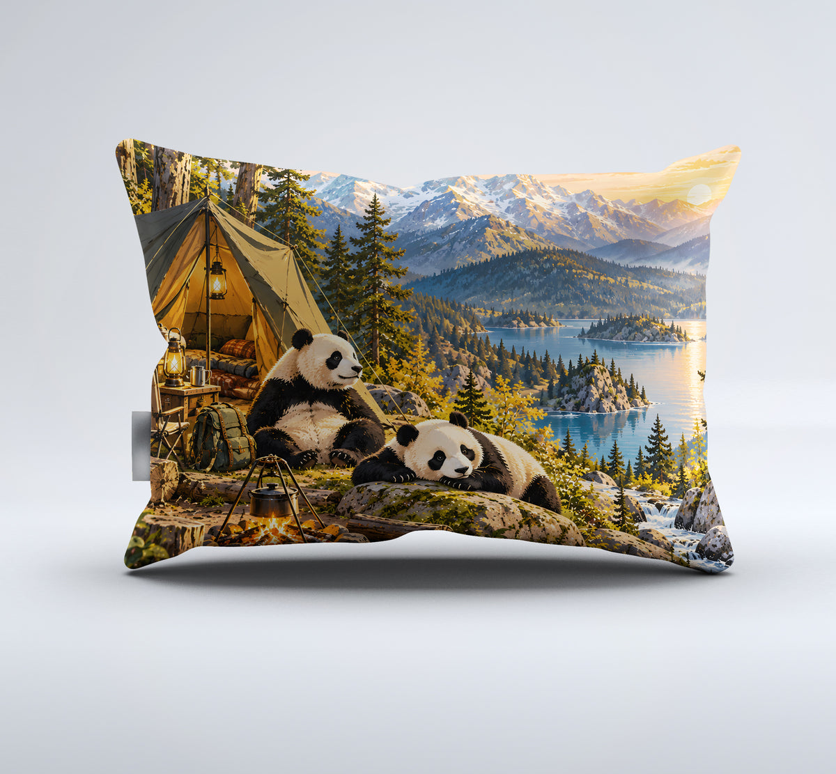 Panda × American Interest Culture Duvet Cover Set - Print 22