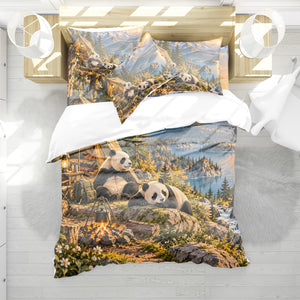 Panda × American Interest Culture Duvet Cover Set - Print 23