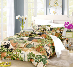 Panda × American Interest Culture Duvet Cover Set - Print 30