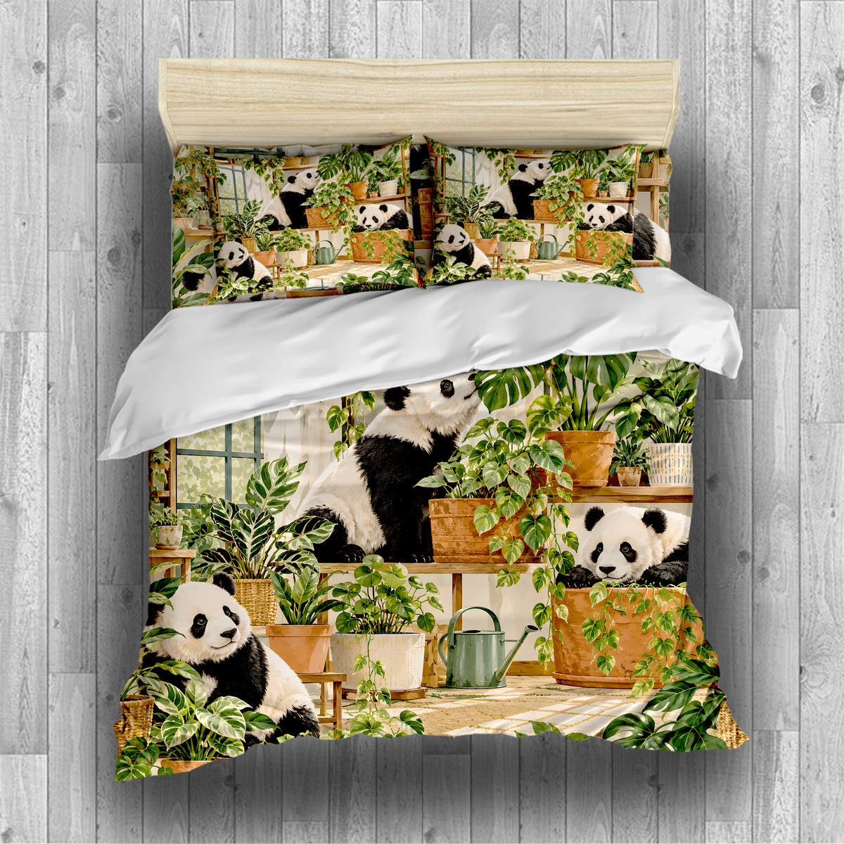 Panda × American Interest Culture Duvet Cover Set - Print 25