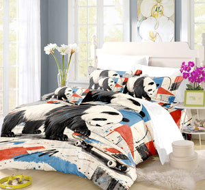Panda × American Interest Culture Duvet Cover Set - Print 36